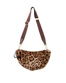 Betty Brown Leopard Fur Belt Bag £56