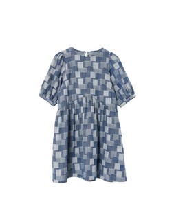 Blue Denim Patchwork Mini Dress £78