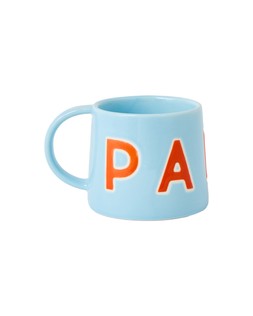 Blue & Orange Ceramic Papa Mug £12.50
