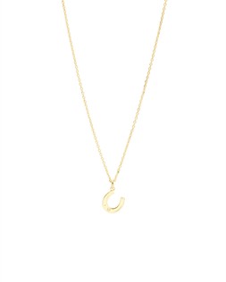 Bonnie Horseshoe & Cubic Zirconia Star Inlay Gold Plated Pendant Necklace £45