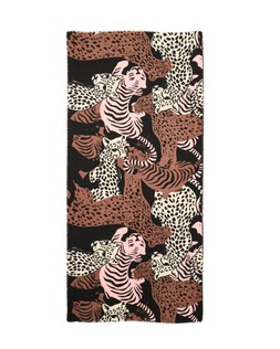 Brown & Pink Cats Lightweight Scarf £38