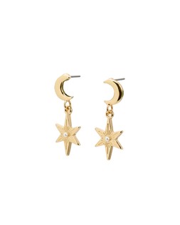 Bryce Celestial Mini Faux Pearl Inlay Drop Earrings £16.50