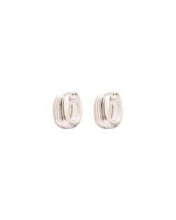 Ciara Sterling Silver Textured Huggie Earrings £38