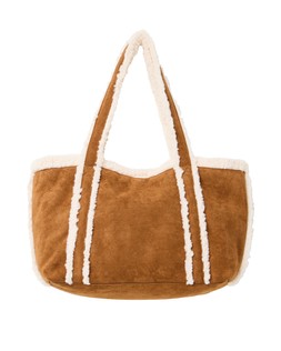 Emma Tan Brown Faux Shearling Shoulder Bag £72