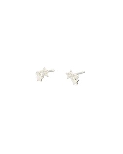 Estelle Cubic Zirconia Star Cluster Silver Stud Earrings £19.50