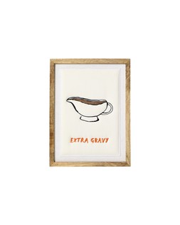 Extra Gravy Embroidered Fabric Wall Art £39.50