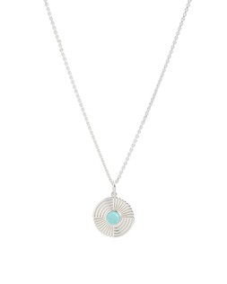 Gina Blue Opalite Silver Chain Pendant Necklace £58