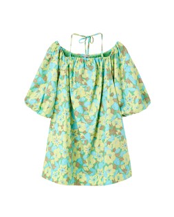 Green Belina Floral Mini Bardot Dress £75