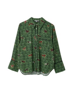 Green & Brown Horse Print Shirt £60