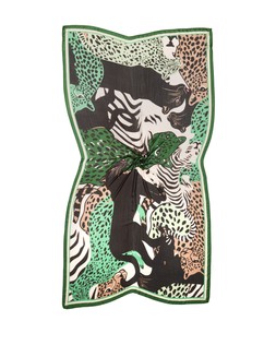 Green Cuddling Cats Lightweight Scarf £29.50