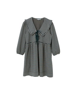 Green Jersey Check Mini Dress with Collar £78