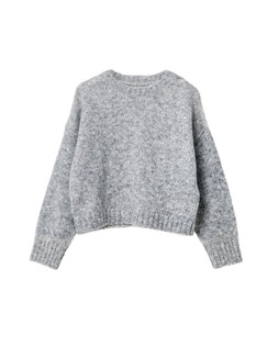 Grey Marl Studded Crew Neck Knitted Jumper £68