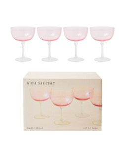 Maya Pink Champagne Saucers Set of Four £29.5