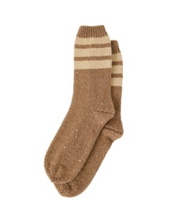 Mocha Brown Sequin Sporty Cosy Socks £15