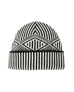 Monochrome Striped Fairisle Hat £25