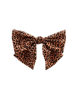 Oliver Bonas Alecia Orange Animal Print Hair Bow £22
