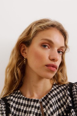 Oliver Bonas Black Gingham Check Mini Dress £75 (1)
