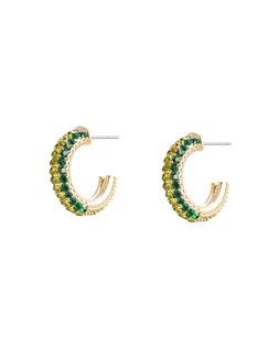 Oliver Bonas Blanca Stone Inlay Hoops £18