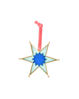 Oliver Bonas Blue Stained Glass Star £9.50