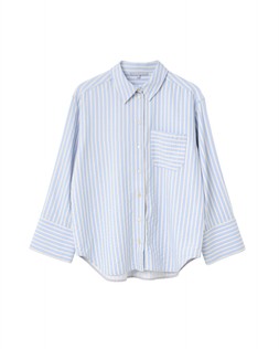 Oliver Bonas Blue Wide Sleeve Striped Shirt £60