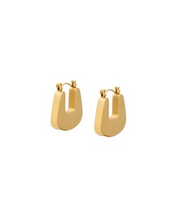 Oliver Bonas Charlotte Square Shape Stainless Steel Hoops £26