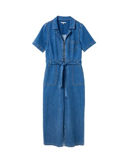Oliver Bonas Collar Zip Through Denim Jumpsuit £90