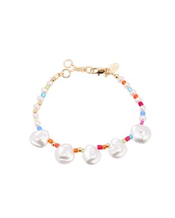 Oliver Bonas Dakota Faux Pearl & Multi Bead Bracelet £22
