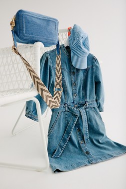 Oliver Bonas Denim Seam Detail Mini Dress £78
