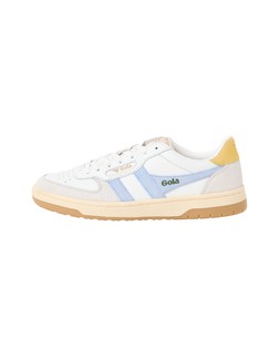Oliver Bonas Gola Hawk White Air Blue Pollen Yellow Trainers £85