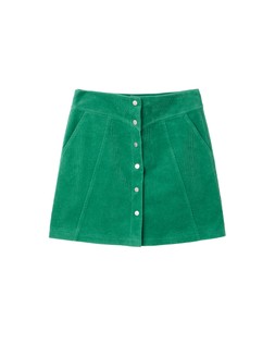Oliver Bonas Green Cord Mini Skirt £55