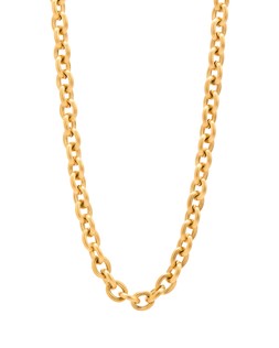 Oliver Bonas Jane Etched Detail Stainless Steel Chunky Chain Necklace £38