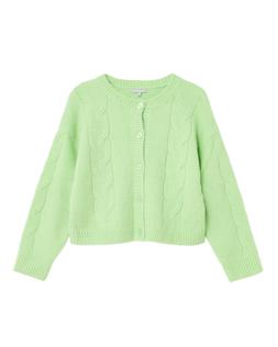 Oliver Bonas Lime Fluffy Cable Cardi £60