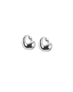 Oliver Bonas Mary Mini Chunky Silver Hoops £16.50