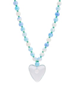 Oliver Bonas Mellie Heart Pendant Beaded Necklace £26