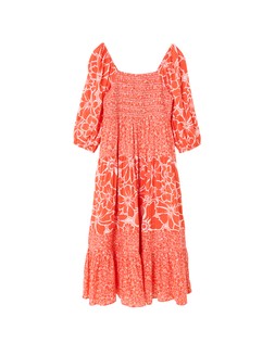 Oliver Bonas Orange Divine Floral Replenish Midi Dress £85