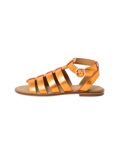 Oliver Bonas Orange Metallic Gladiator Sandal £65