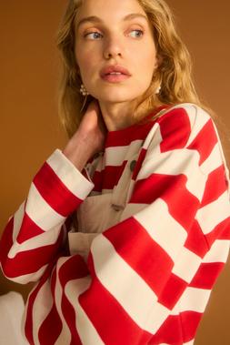 Oliver Bonas Red Wide Stripe Top £45 - Oliver Bonas Ecru Cord Dungaree £85 (2)