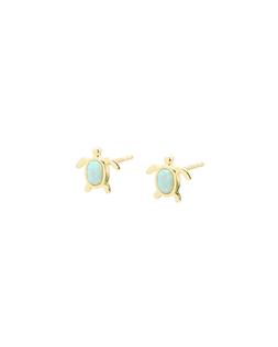 Oliver Bonas Terry Opalite Turtle Gold Plated Stud Earrings £28