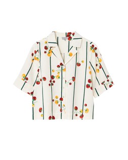 Oliver Bonas Tomato Print Boxy Shirt £55