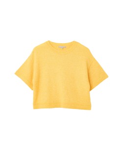 Oliver Bonas Yellow Boxy Knit Tee £58