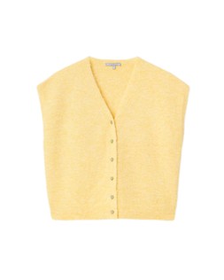 Oliver Bonas Yellow Fluffy Waistcoat £55