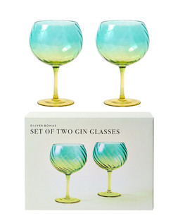 Oliver Bonas Zuri Gin Glasses S2 £19.50
