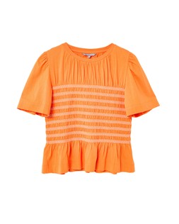 Orange Smocking Detail Top £40