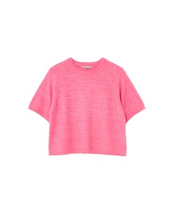 Pink Crew Neck Short Sleeve Knitted T-Shirt £60