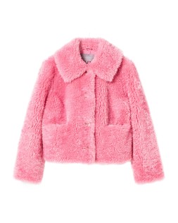 Pink Shaggy Faux Fur Coat £98
