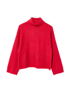 Red Roll Neck Knitted Jumper £70