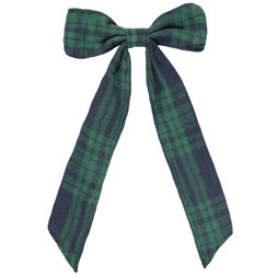 3PK TARTAN BOWS £3.50 (436520) GREEN