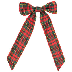 3PK TARTAN BOWS £3.50 (436520)