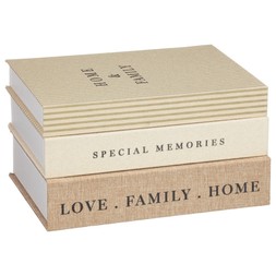 B&M HOME SS26 // JAPANDI CALM // SET OF 3 STORAGE BOOKS // £7 //