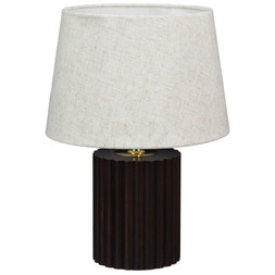 B&M HOME SS26 // RAW BEAUTY // NEW WOOD RIBBED LAMP // £10 //